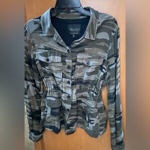 Sanctuary Camouflage Button-Down Shirt